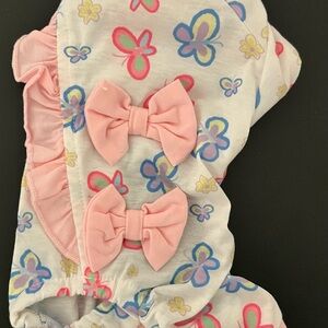 Pink Bow Floral Pajama